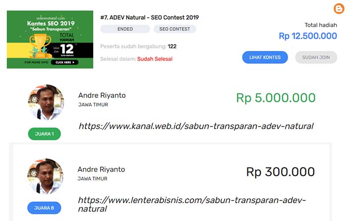 kontes seo adev