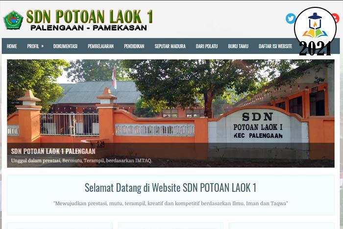 Website SDN Potoan Laok 1 Palengaan