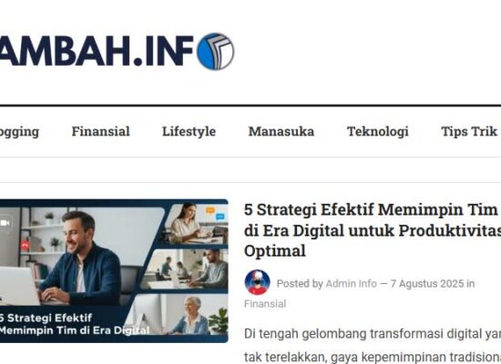 blog tambah info